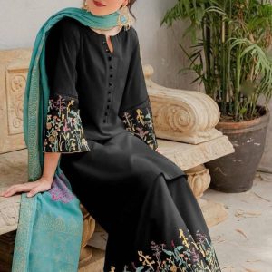 PURE LAWN 3PC EMBROIDERED(Replica BAROQUE)